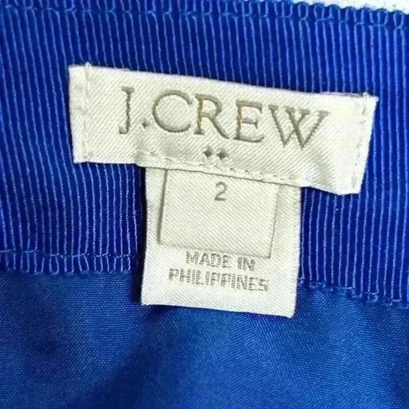 J Crew Printed Basketweave Pencil Skirt Floral Size 2 - Picture 9 of 11